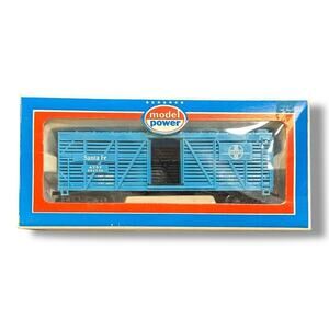 Model Power Santa Fe Blue Boxcar